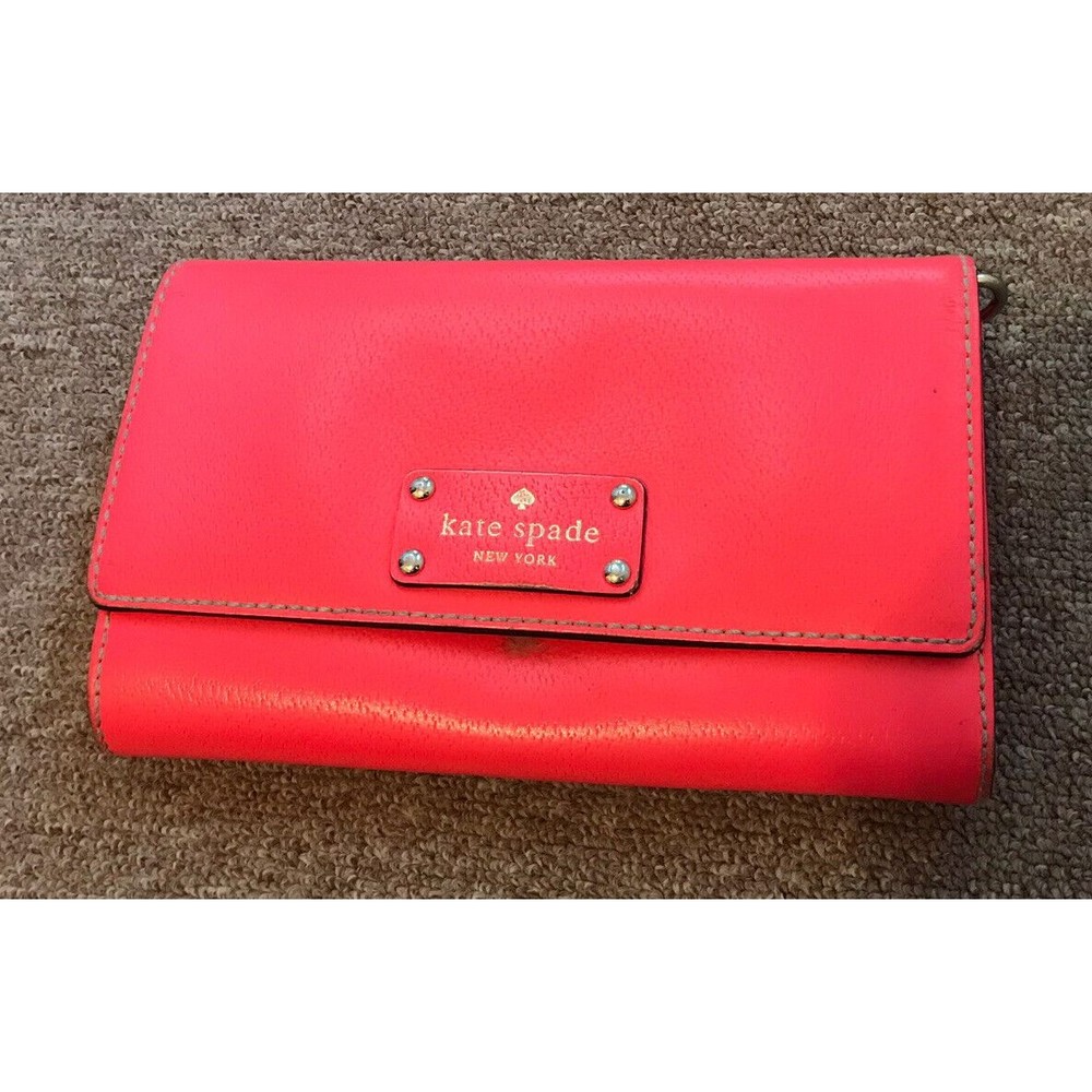 Kate Spade New York Carson Convertible Crossbody Shoulder Leather Bag - Hot Pink